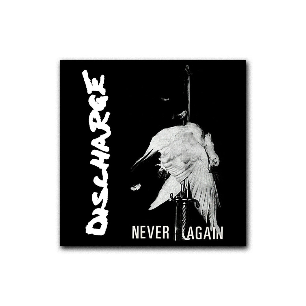 Discharge - Never Again Sticker
