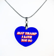 Load image into Gallery viewer, David Bowie Heart Necklace - double sided
