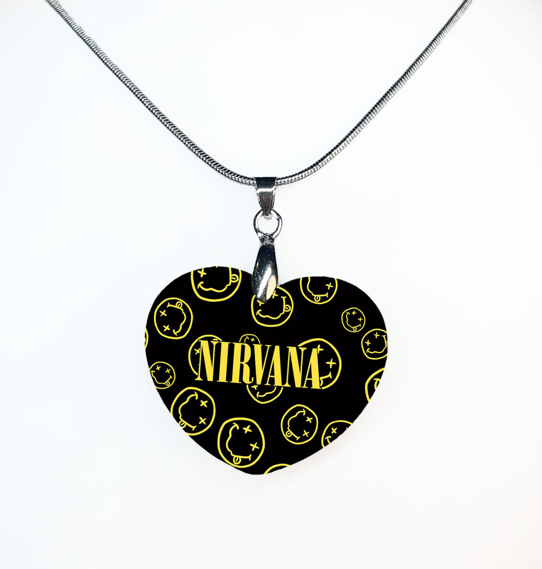 Nirvana Heart Necklace - double sided