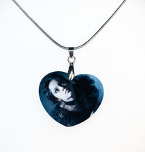 Load image into Gallery viewer, Wednesday Heart Necklace - double sided
