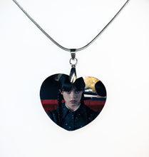 Load image into Gallery viewer, Wednesday Heart Necklace - double sided
