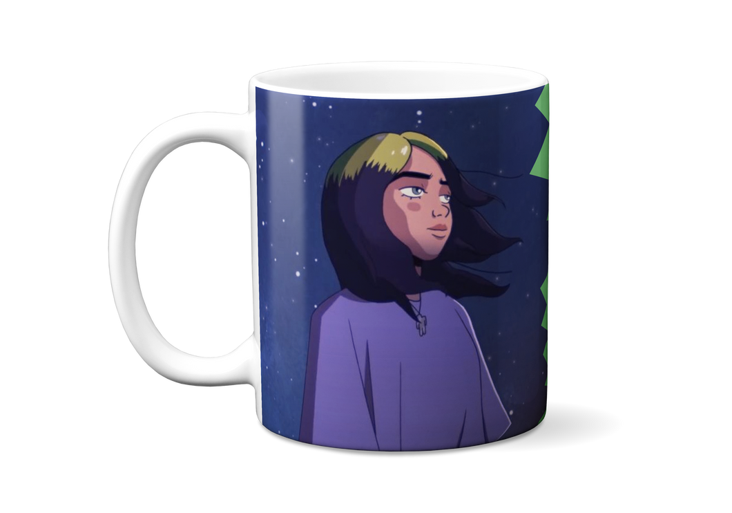 Billie Elish - Cartoon Mug