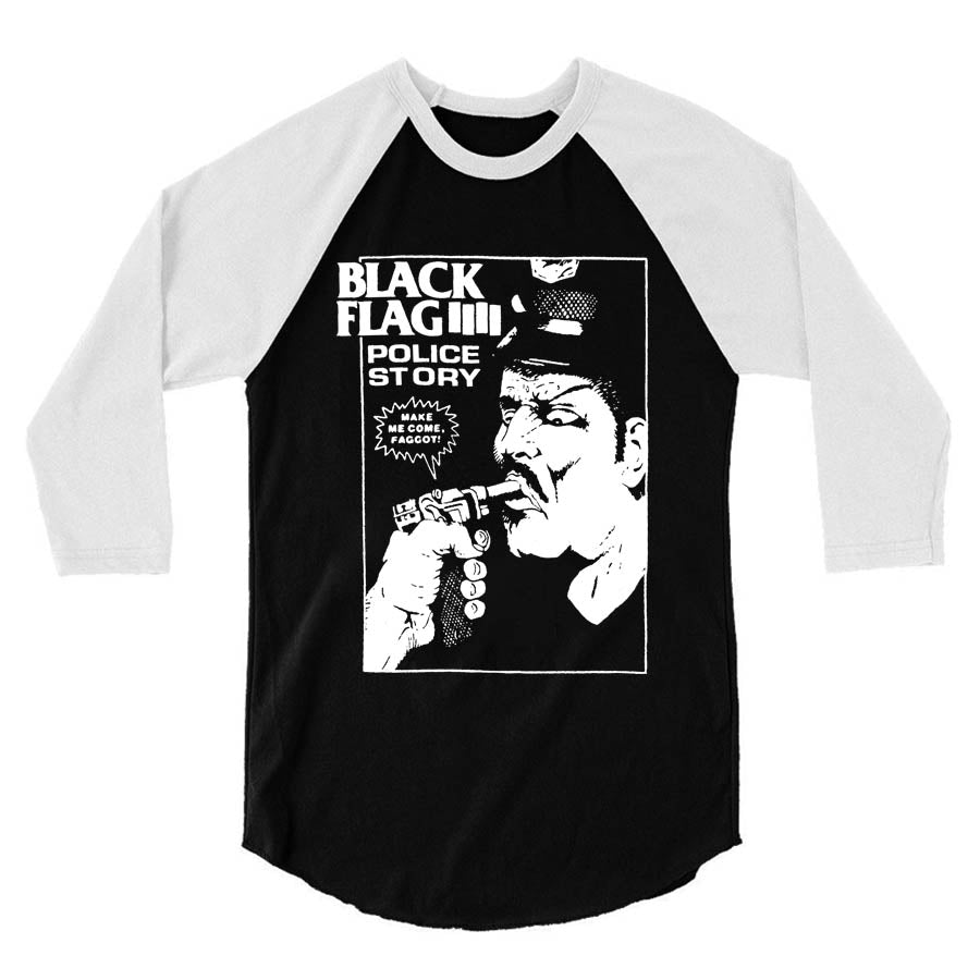 Black Flag - Police Story Raglan Shirt