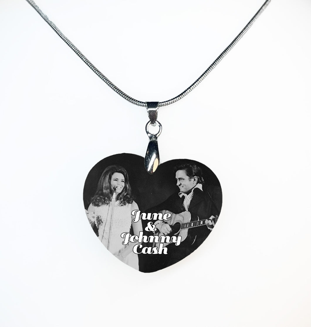 Cash Heart Necklace - double sided