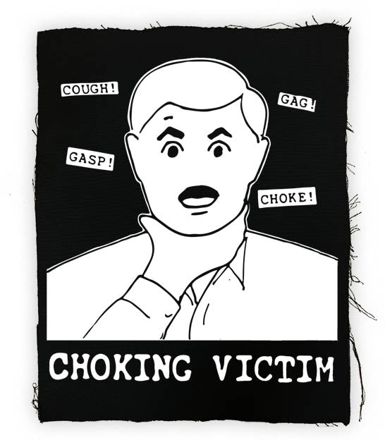 Choking Victim - Crack Rock Steady Back Patch