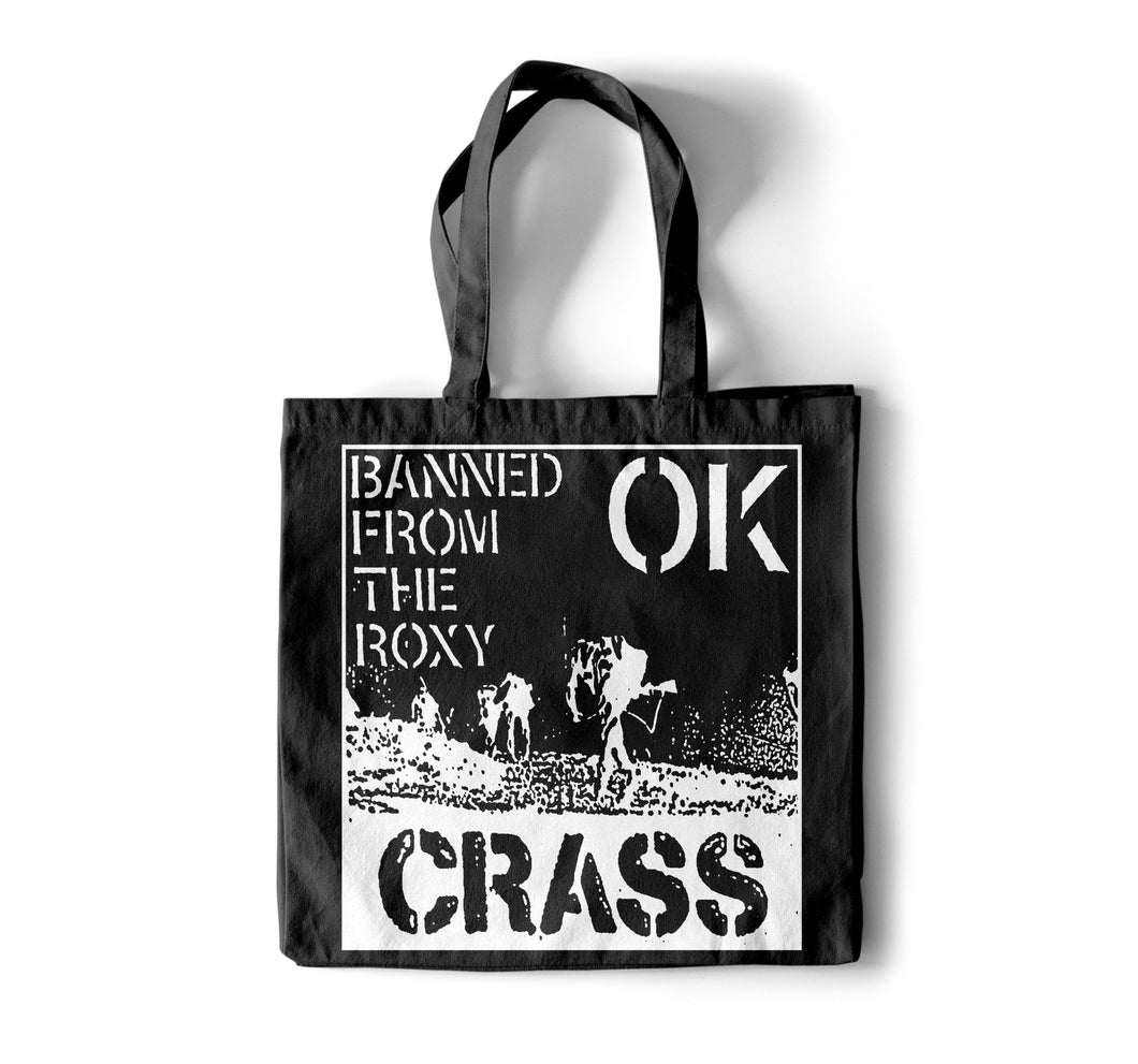 Crass - Banned At The Roxy Tote Bag