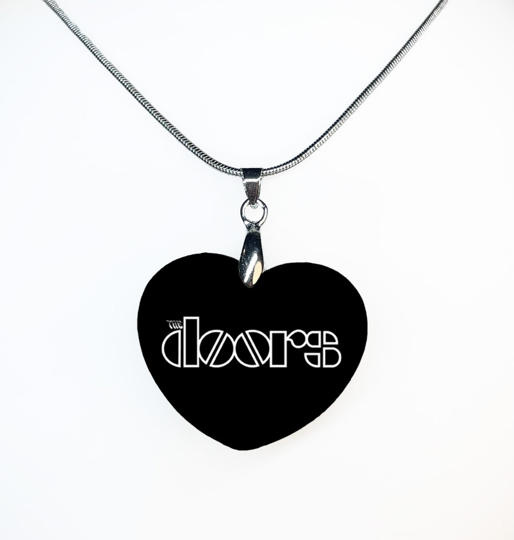 Doors Heart Necklace - double sided