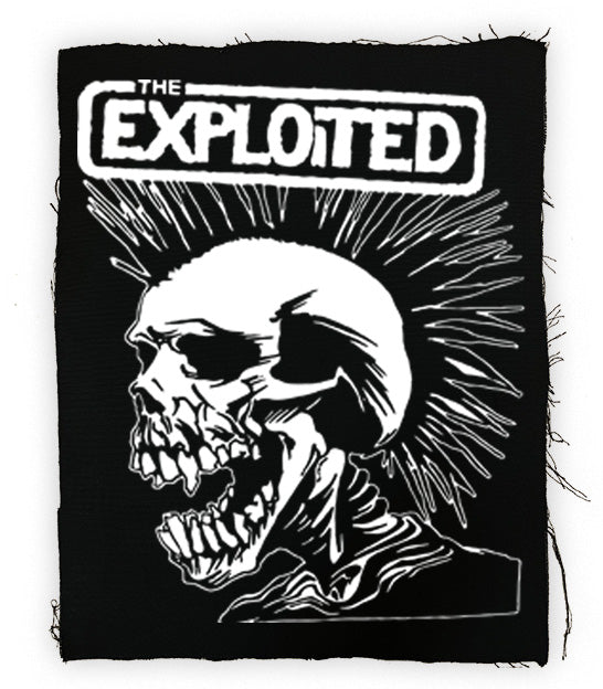 Exploited - Mohawk Skull Back Patch