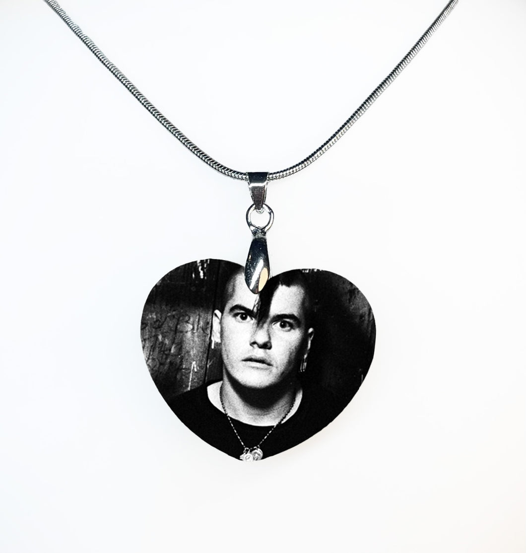 Germs Heart Necklace - double sided