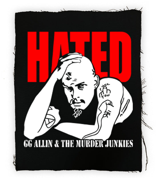 GG Allin - Hated Back Patch