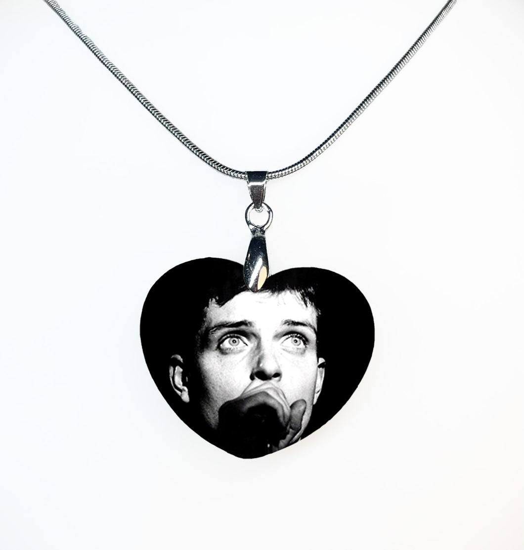 Joy Division Heart Necklace - double sided