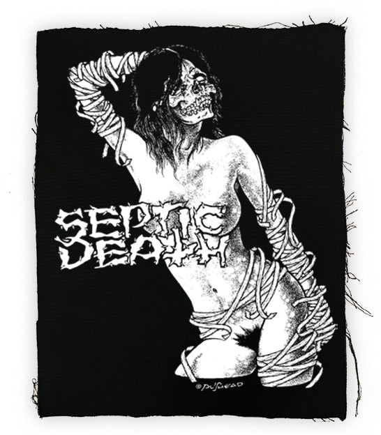 Septic Death - Skeletal Girl Back Patch